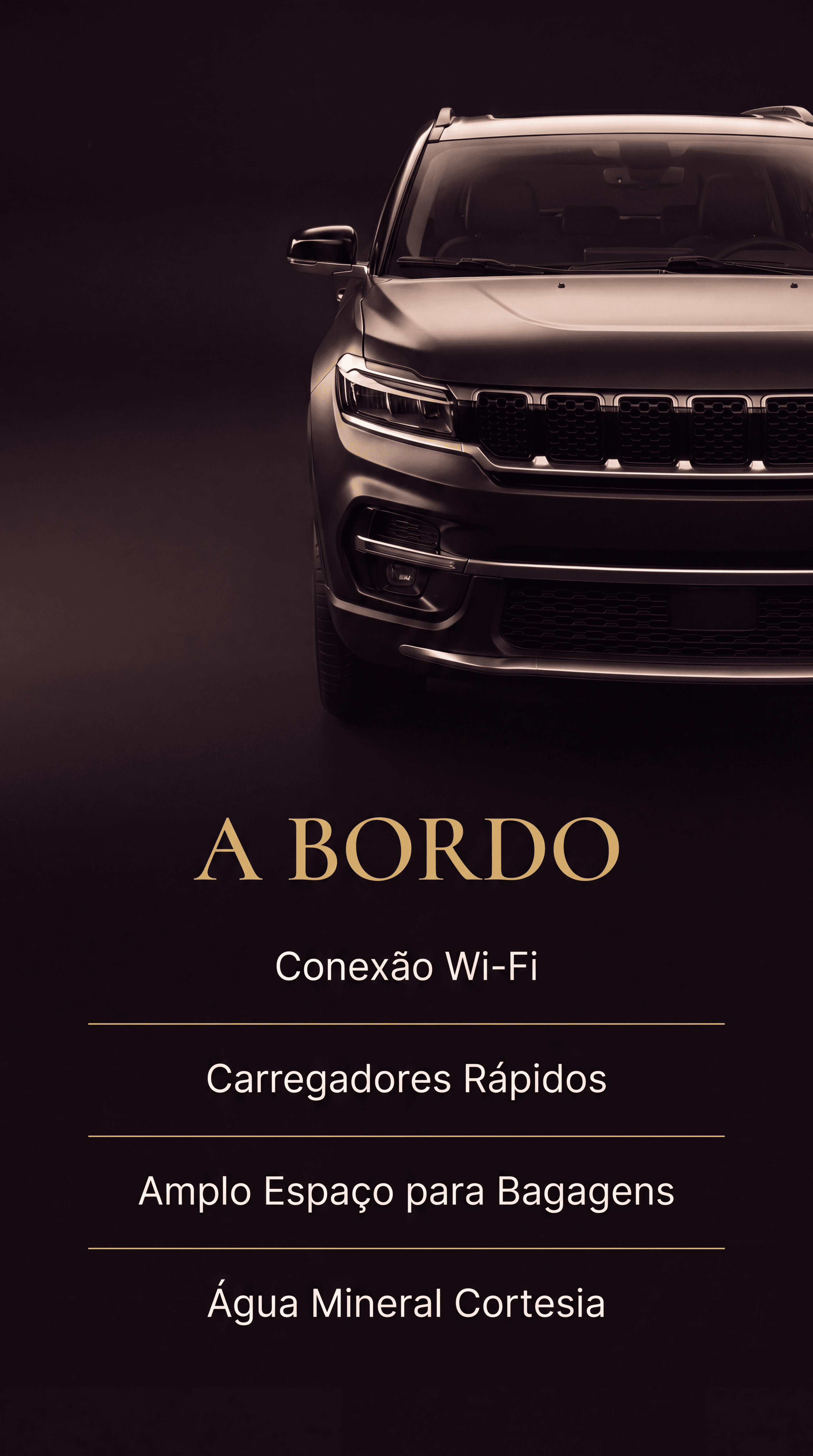 Jeep Commander SUV Executive - transfer executivo de luxo em São Paulo